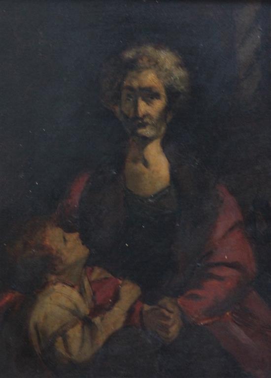 After Sir Joshua Reynolds Portrait of Count Ugolino 11.5 x 9in.